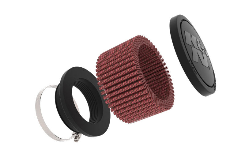 K&N Universal Clamp-On Air Filter 2.25in Flange ID 3.5in OD 2in Height K&N Engineering KNNRU-1900