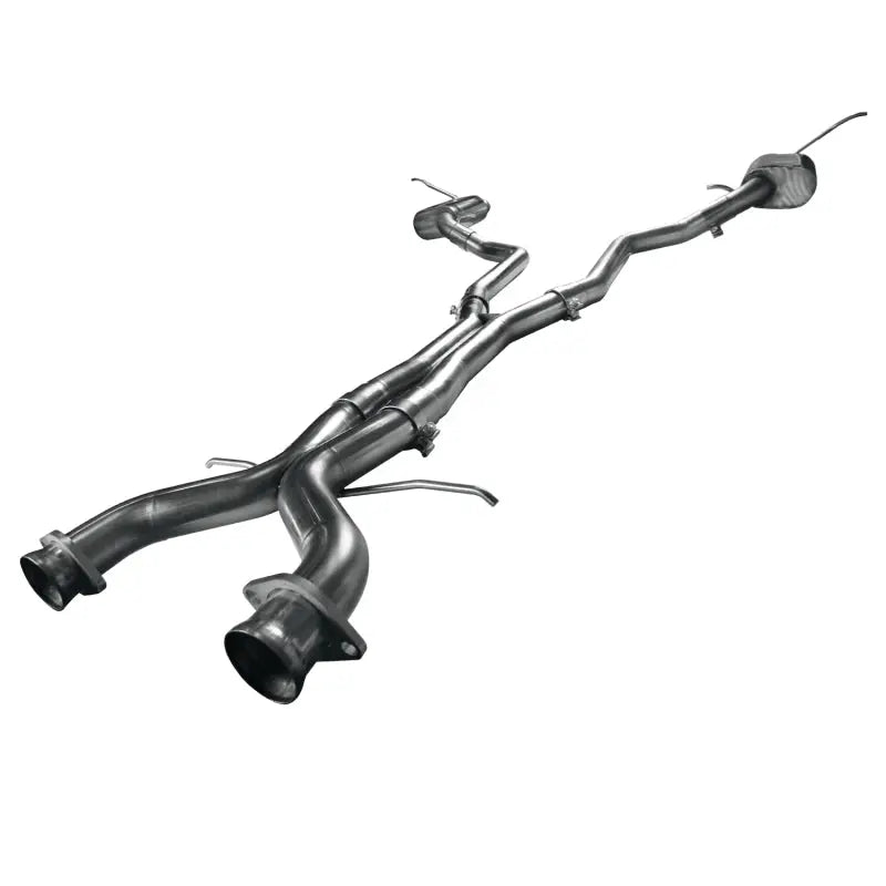 High-flow straight-through muffler on Kooks 34104200 3 inch cat-back system