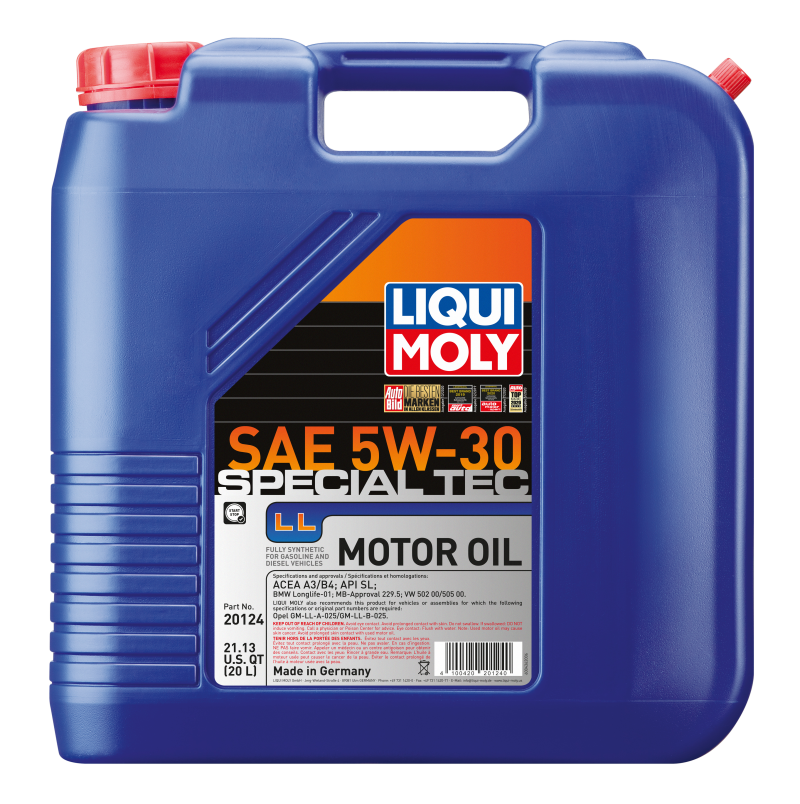 LIQUI MOLY Special Tec LL SAE 5W-30 20L - LIQUI MOLY LQM20124