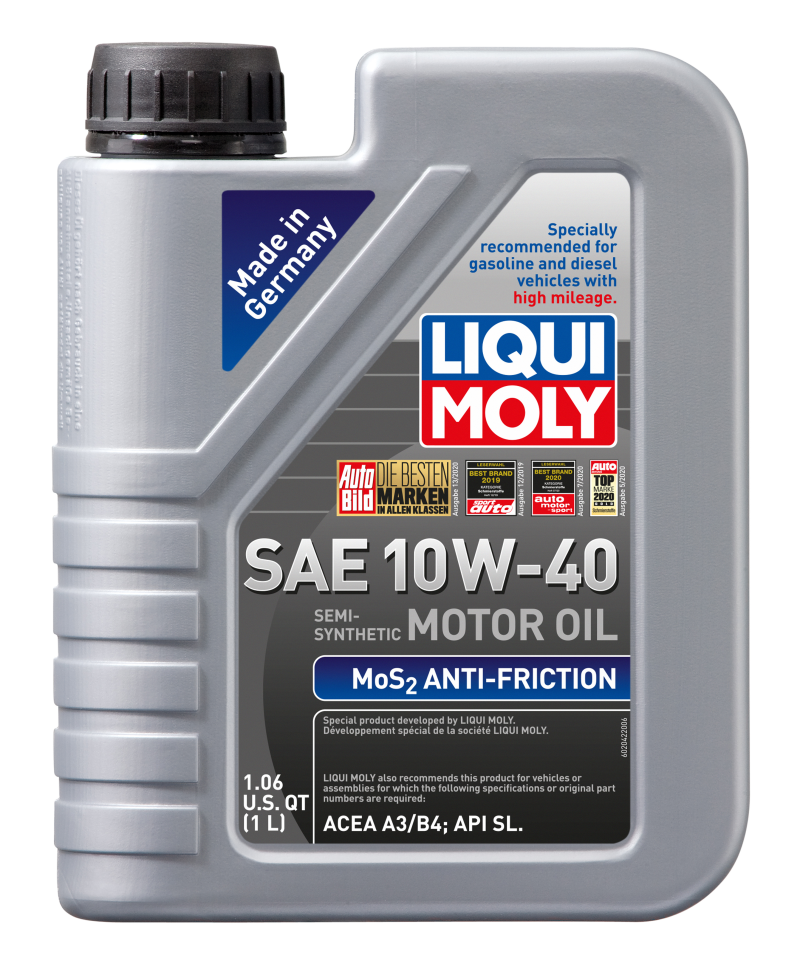 LIQUI MOLY MoS2 Antifriction SAE 10W-40 1L (Case of 12) - LIQUI MOLY LQM2042
