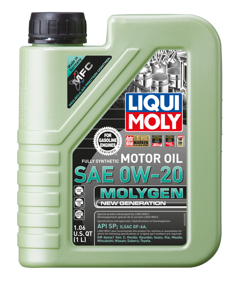 LIQUI MOLY Molygen New Generation SAE 0W-20 1L (Case of 6) - LIQUI MOLY LQM20436