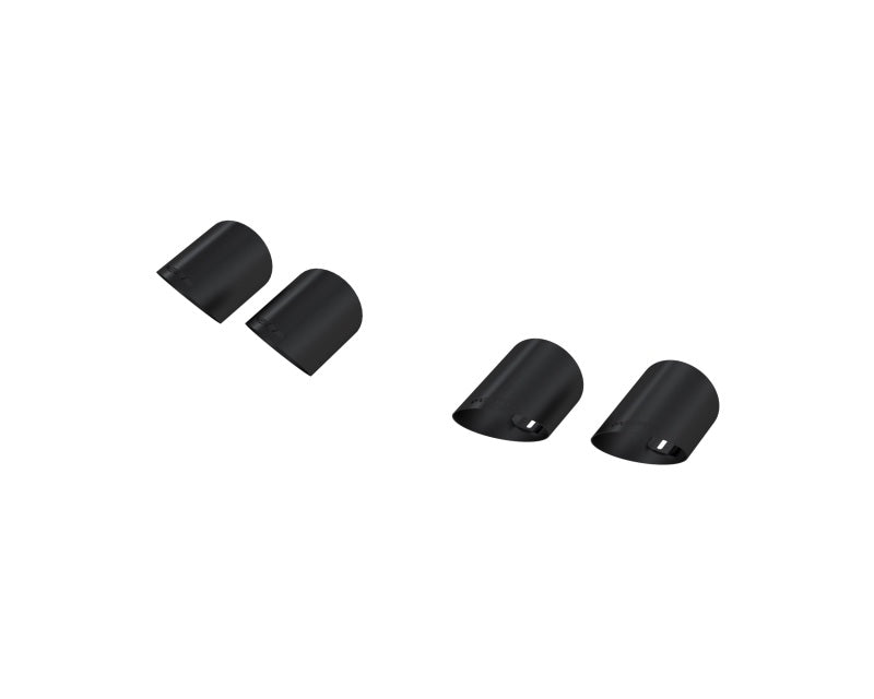 MBRP 15-24 Ford Mustang T304 SS 4in OD / 6.5in Length Quad Tip Cover Kit - Black Tip - MBRP PT5198BLK