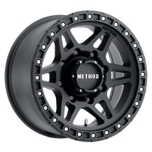 Load image into Gallery viewer, Method Wheels Method MR312 17x8.5 0mm Offset 8x6.5 130.81mm CB Matte Black Wheel
