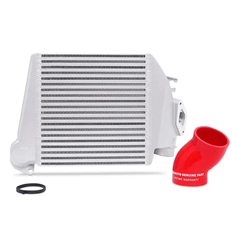 Mishimoto Mishimoto 08-14 Subaru WRX Top-Mount Intercooler Kit - Powder Coated Silver & Red Hoses