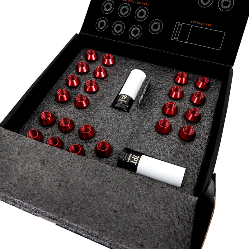 Mishimoto Mishimoto Aluminum Locking Lug Nuts 1/2 X 20 23pc Set Red