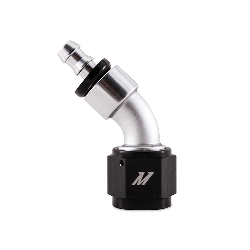 Mishimoto Mishimoto Push-On Swivel End Hose Fitting, 45 Degrees -10AN