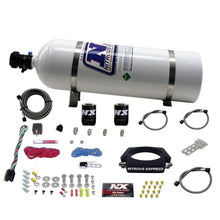 Load image into Gallery viewer, Nitrous Express GM LS 90mm Nitrous Plate Kit (50-400HP) w/15lb Bottle, product view 1