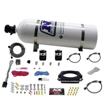 Load image into Gallery viewer, Nitrous Express GM LS 90mm Nitrous Plate Kit (50-400HP) w/15lb Bottle, product view 2