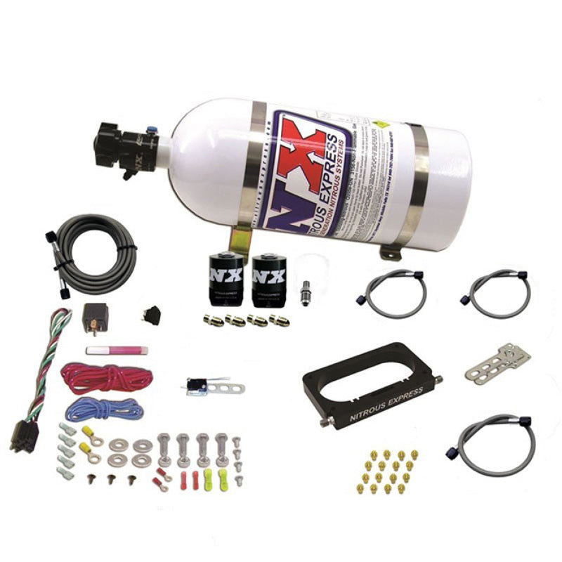 Nitrous Express 96-04 Ford Mustang Cobra/Mach 1 4 Valve Nitrous Kit (50-300HP) w/10lb Bottle, product view 1