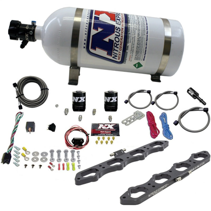 Nitrous Express Ford Coyote 5.0L V8 Nitrous Wet Port Plate Kit w/10lb Bottle, product view 2