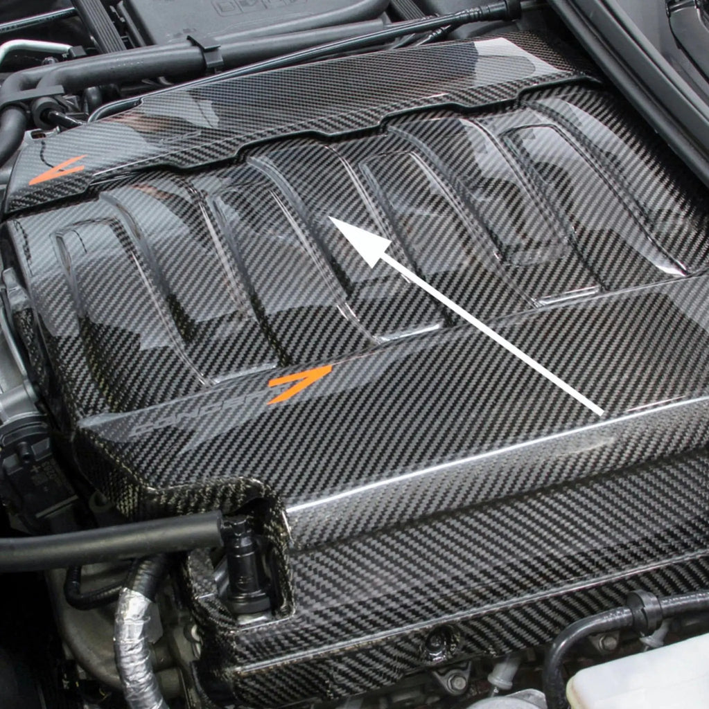 2014-19 Corvette Concept7 Carbon Fiber LT1 Engine Central Intake Cover - Nowicki Autosport NAD-CFCIC