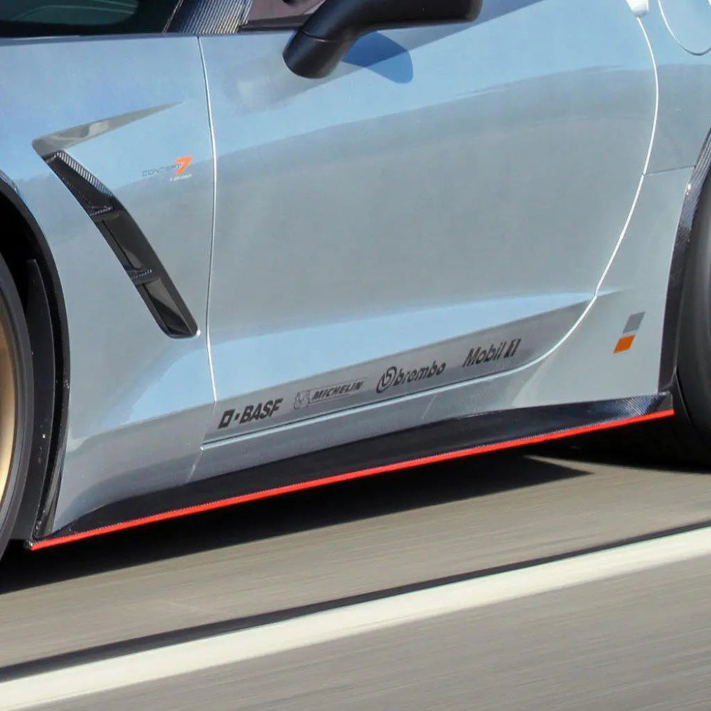 2014-19 Corvette Concept7 Carbon Fiber Rocker Panels - Nowicki Autosport NAD-CFRP