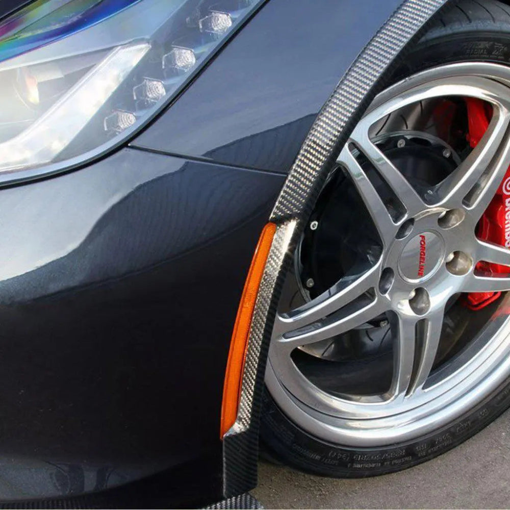 Close-up of genuine 3K carbon fiber twill pattern