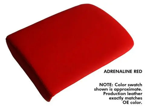 Close-up of genuine OE leather in factory colors