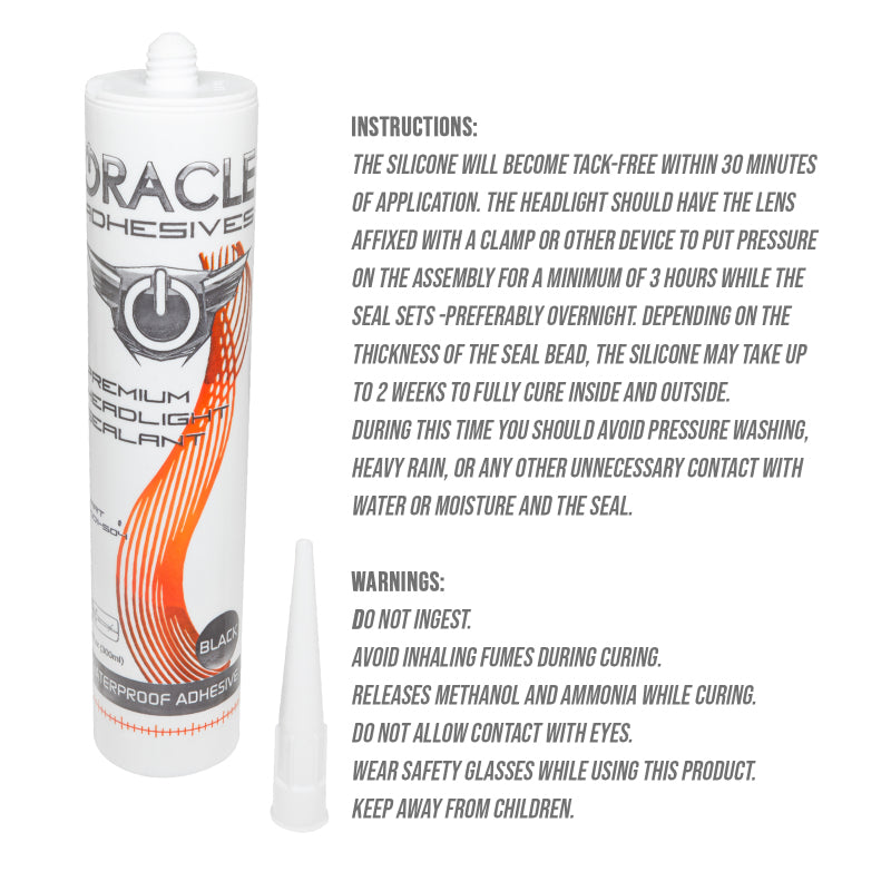 Oracle Headlight Assembly Adhesive - 10 oz Tube - ORACLE Lighting ORL2001-504