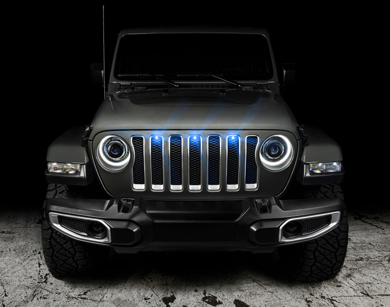 Oracle Pre-Runner Style LED Grille Kit for Jeep Wrangler JL - Blue - ORACLE Lighting ORL5870-002