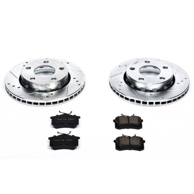Power Stop 00-02 Audi S4 Rear Z23 Evolution Sport Brake Kit-PowerStop-PSBK894