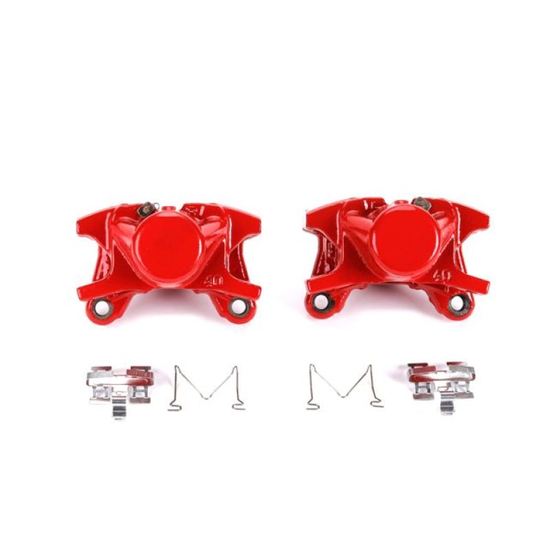 Power Stop 01-05 Lexus IS300 Rear Red Calipers w/o Brackets - Pair-PowerStop-PSBS2838