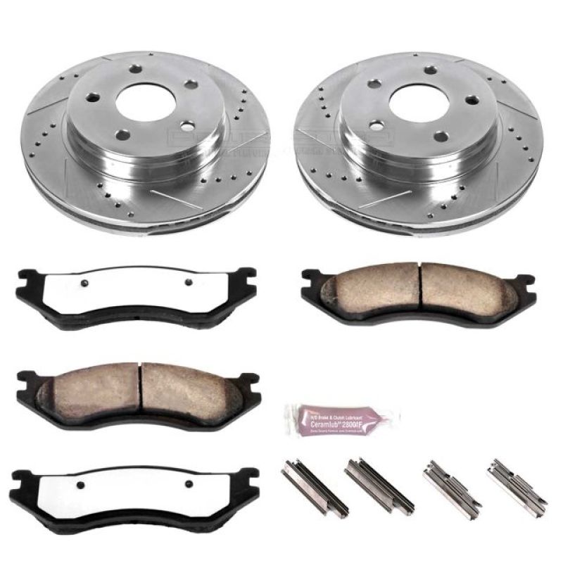 Power Stop 03-05 Dodge Ram 1500 Front Z36 Truck & Tow Brake Kit-PowerStop-PSBK2167-36