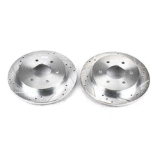Load image into Gallery viewer, Power Stop 04-10 Infiniti QX56 Rear Evolution Drilled &amp; Slotted Rotors - Pair-PowerStop-PSBJBR994XPR