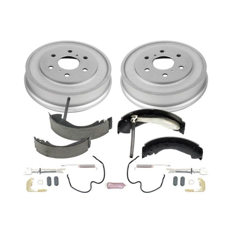 Power Stop 05-08 Chevrolet Silverado 1500 2WD Rear Autospecialty Drum Kit-PowerStop-PSBKOE15394DK