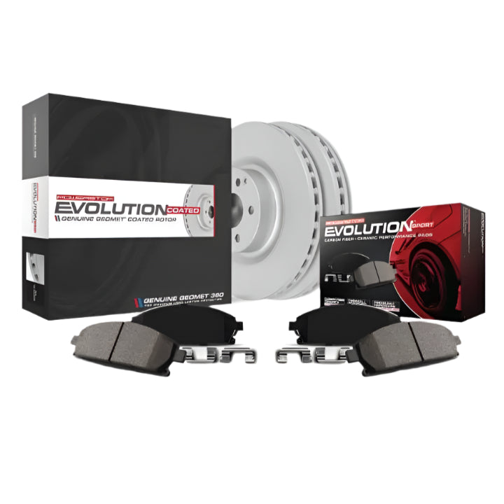 Power Stop 07-15 Audi Q7 Front Z23 Evolution Sport Coated Brake Kit-PowerStop-PSBCRK4558