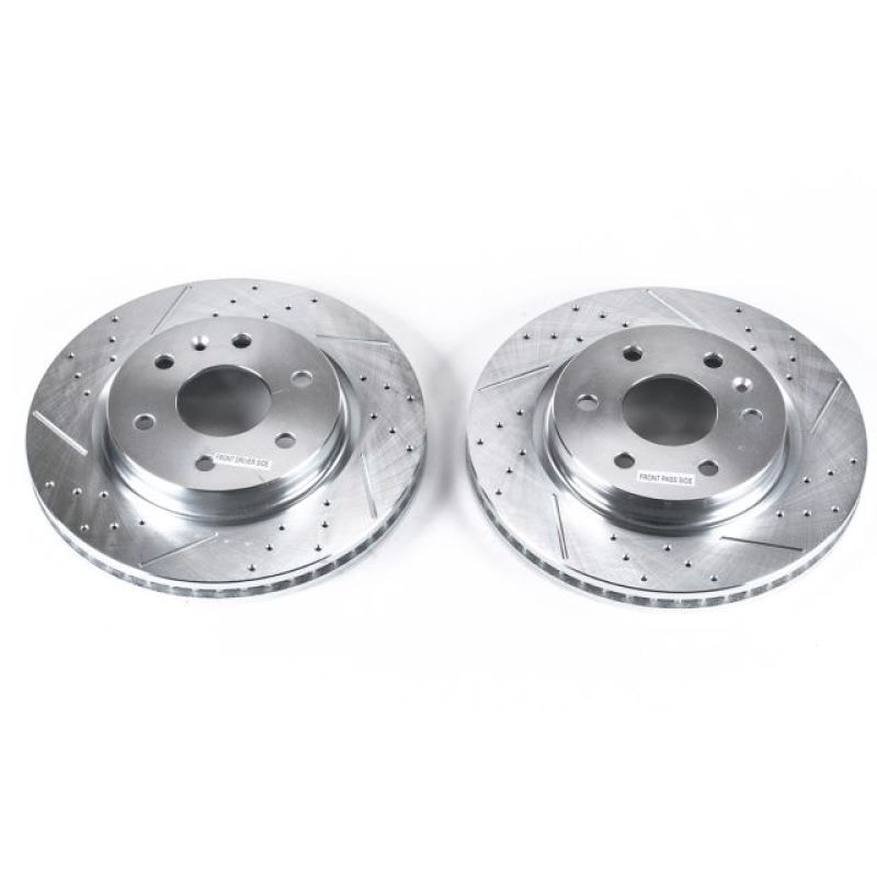 Power Stop 08-17 Buick Enclave Front Evolution Drilled & Slotted Rotors - Pair-PowerStop-PSBAR8696XPR
