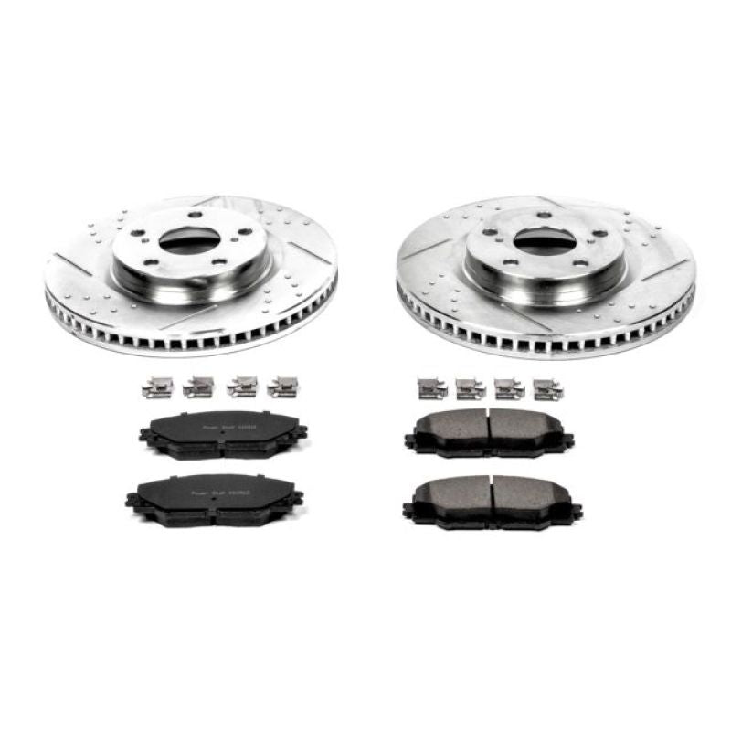 Power Stop 09-10 Pontiac Vibe Front Z23 Evolution Sport Brake Kit-PowerStop-PSBK3054