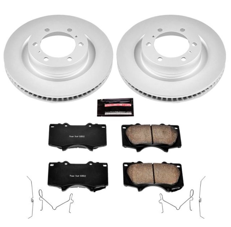 Power Stop 10-19 Lexus GX460 Front Z17 Evolution Geomet Coated Brake Kit-PowerStop-PSBCRK5873