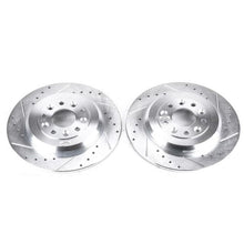 Load image into Gallery viewer, Power Stop 11-15 Ford Edge Rear Evolution Drilled &amp; Slotted Rotors - Pair-PowerStop-PSBAR8180XPR