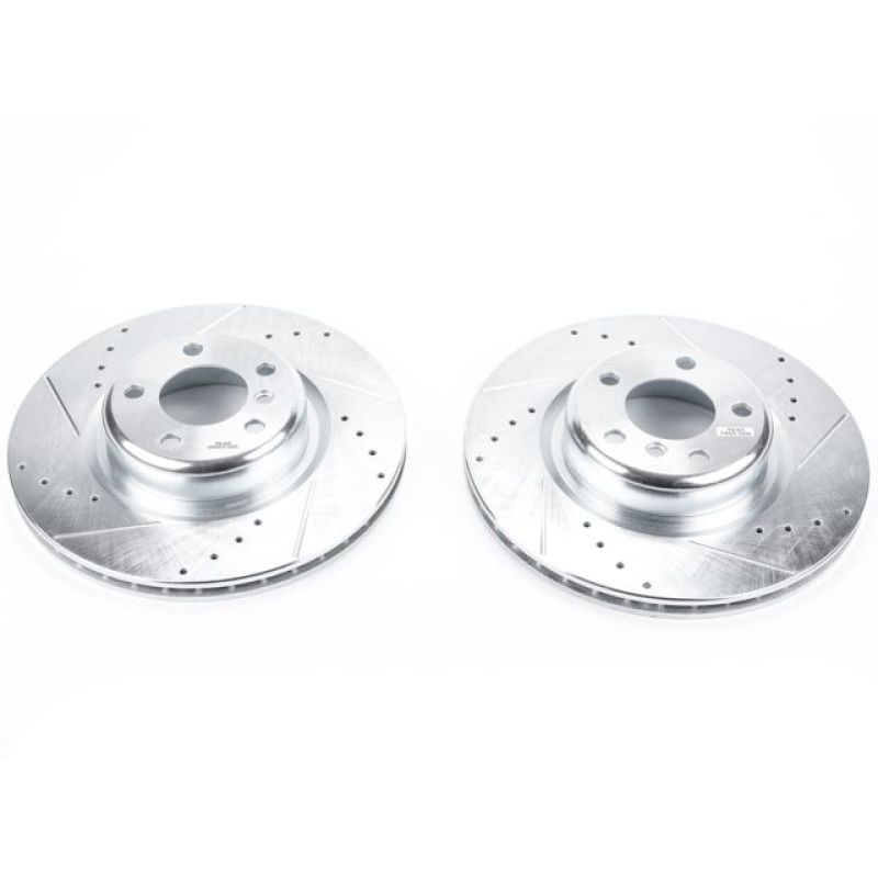 Power Stop 14-16 BMW 228i Rear Evolution Drilled & Slotted Rotors - Pair-PowerStop-PSBEBR1404XPR