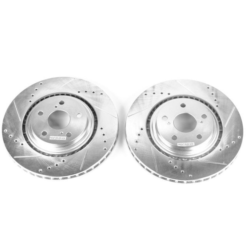 Power Stop 15-17 Lexus NX200t Front Evolution Drilled & Slotted Rotors - Pair-PowerStop-PSBJBR1310XPR