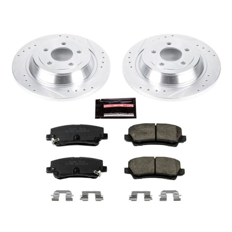 Power Stop 15-19 Ford Mustang Rear Z23 Evolution Sport Brake Kit-PowerStop-PSBK6813
