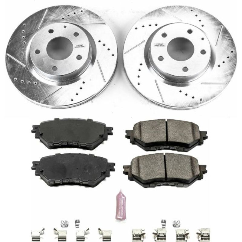 Power Stop 17-18 Mazda 3 Front Z23 Evolution Sport Brake Kit-PowerStop-PSBK7517