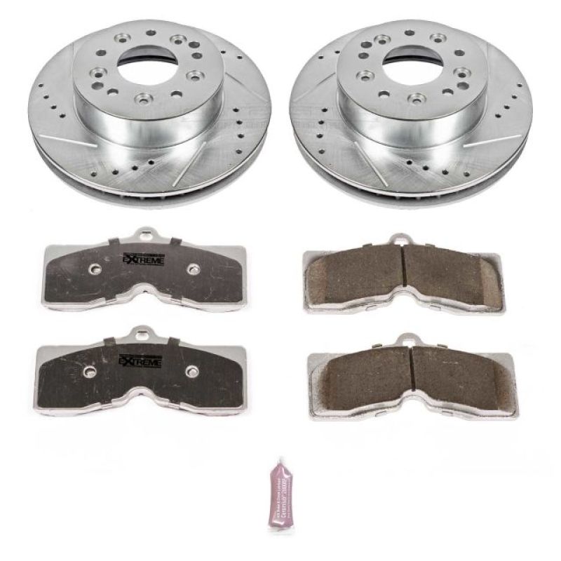 Power Stop 1969 Chevrolet Camaro Front or Rear Z26 Street Warrior Brake Kit-PowerStop-PSBK2596-26