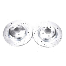 Load image into Gallery viewer, Power Stop 2006 BMW 330i Rear Evolution Drilled &amp; Slotted Rotors - Pair-PowerStop-PSBEBR1021XPR
