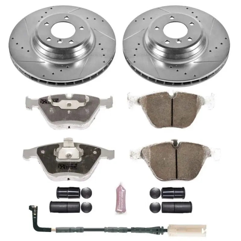 Power Stop 2009 BMW 335i xDrive Front Z26 Street Warrior Brake Kit-PowerStop-PSBK3015-26