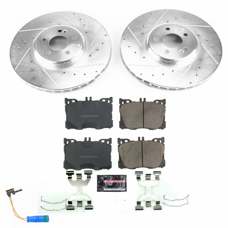 Power Stop 2018 Mercedes-Benz C43 AMG Front Z23 Evolution Sport Brake Kit-PowerStop-PSBK7986