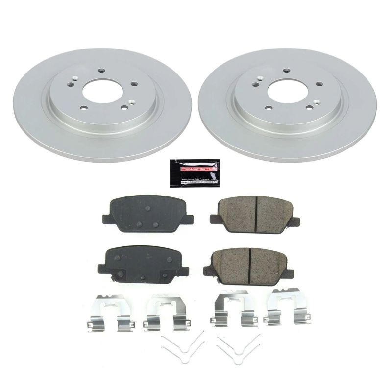 Power Stop 2019 Hyundai Santa Fe Rear Z17 Evolution Geomet Coated Brake Kit-PowerStop-PSBCRK8310