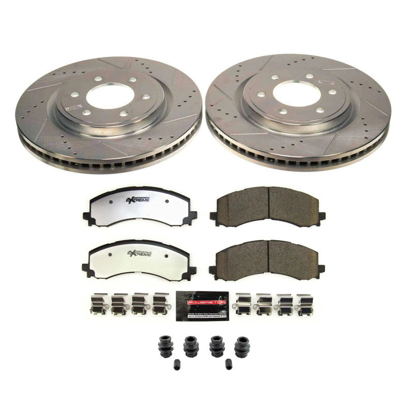 Power Stop 2022 Lincoln Navigator Front Z36 Truck & Tow Brake Kit-PowerStop-PSBK8744-36