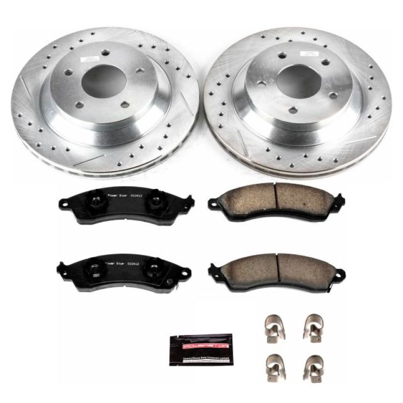 Power Stop 88-95 Chevrolet Corvette Front Z23 Evolution Sport Brake Kit-PowerStop-PSBK1517