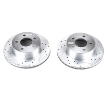 Load image into Gallery viewer, Power Stop 90-99 Jeep Cherokee Front Evolution Drilled &amp; Slotted Rotors - Pair-PowerStop-PSBAR8722XPR