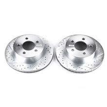 Load image into Gallery viewer, Power Stop 99-01 Jeep Cherokee Front Evolution Drilled &amp; Slotted Rotors - Pair-PowerStop-PSBAR8745XPR