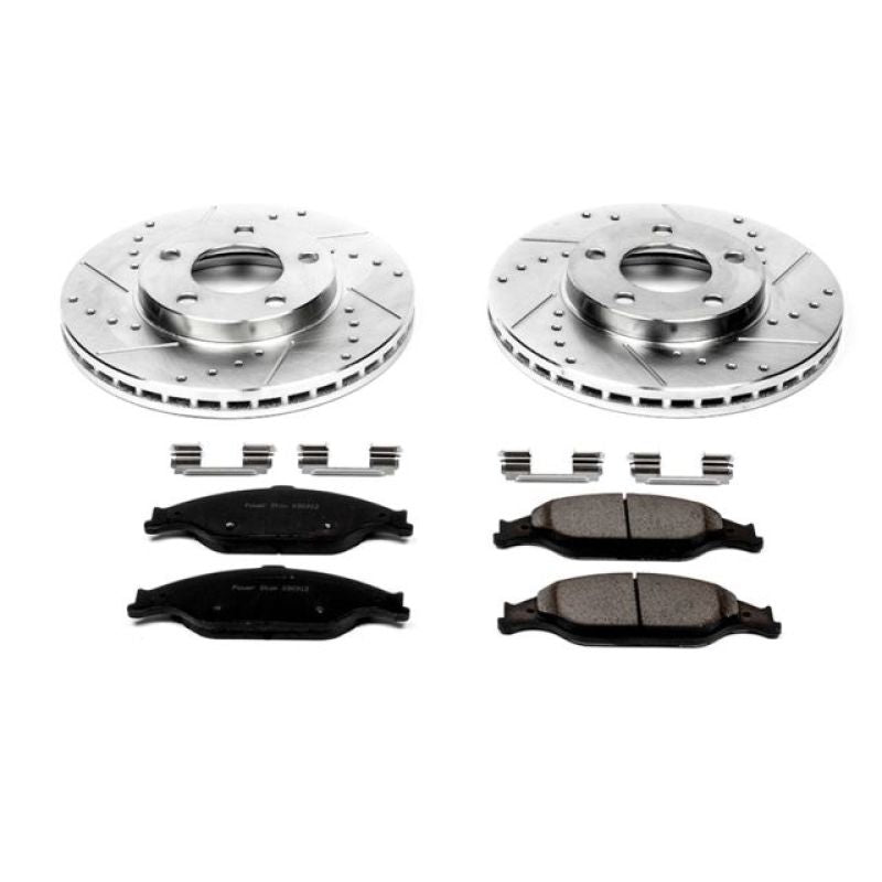 Power Stop 99-04 Ford Mustang Front Z23 Evolution Sport Brake Kit-PowerStop-PSBK1301