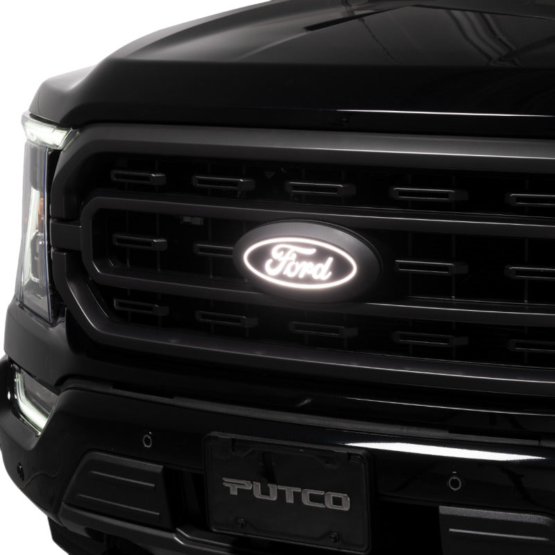 Putco 2023 Ford F-150 Front Luminix Ford LED Emblem - w/Camera CutOut w/o Spray Washer - Putco 92606