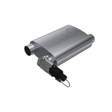 Load image into Gallery viewer, QTP 2.5in Weld-On 304SS Reverse Screamer Muffler w/Bolt-On QTEC Electric Cutout - QTP 13251C