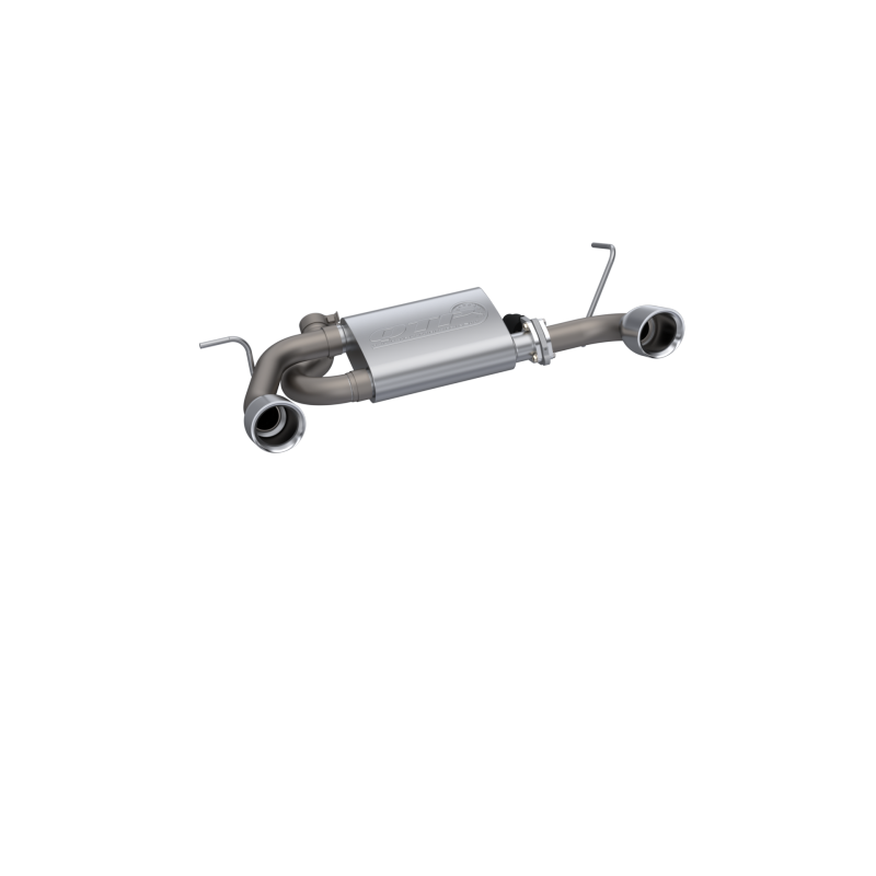 QTP 07-18 Jeep Wrangler 3.6L/3.8L 304SS Screamer Axle Back Exhaust w/4in Tips - QTP 425007