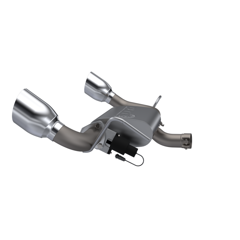 QTP 07-18 Jeep Wrangler 3.6L/3.8L 304SS Screamer Axle Back Exhaust w/4in Tips - QTP 425007