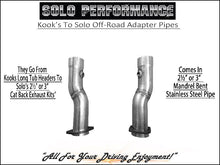 Load image into Gallery viewer, 2011-2018 Caprice PPV Kook’s to Solo Connection Pipes - 2 ½” [E23989 &amp; E23990], alternate product view