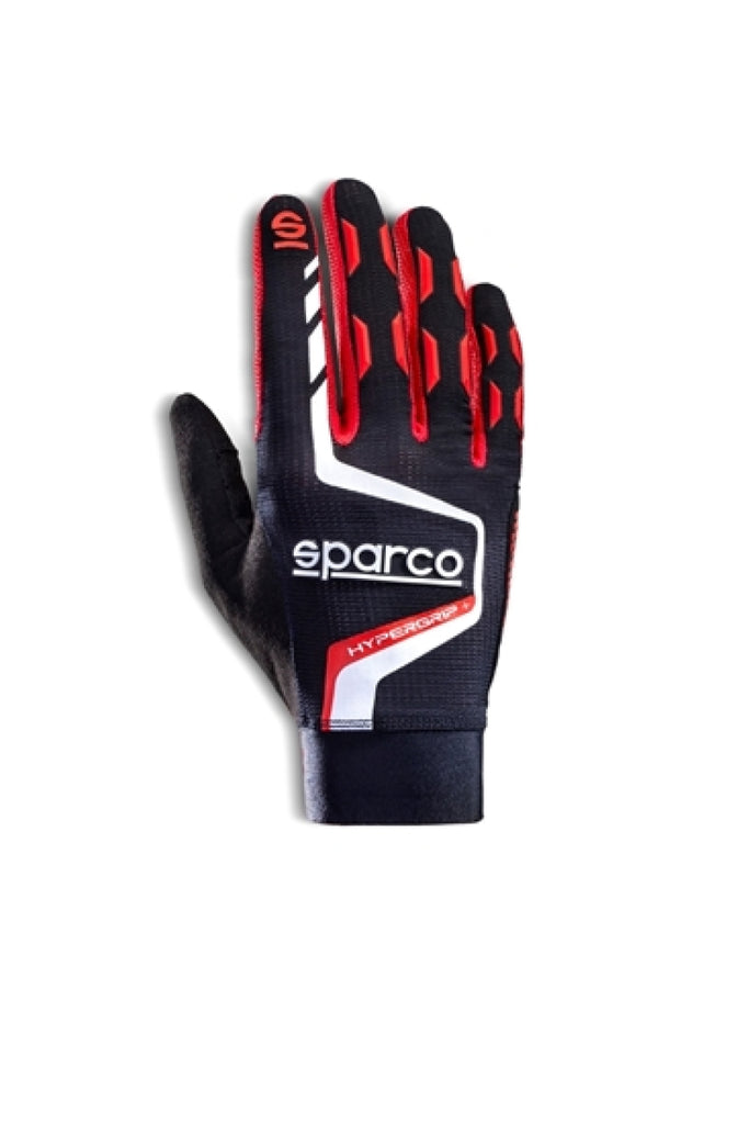 Sparco Gloves Hypergrip+ 10 Black/Red-Gloves-SPARCO